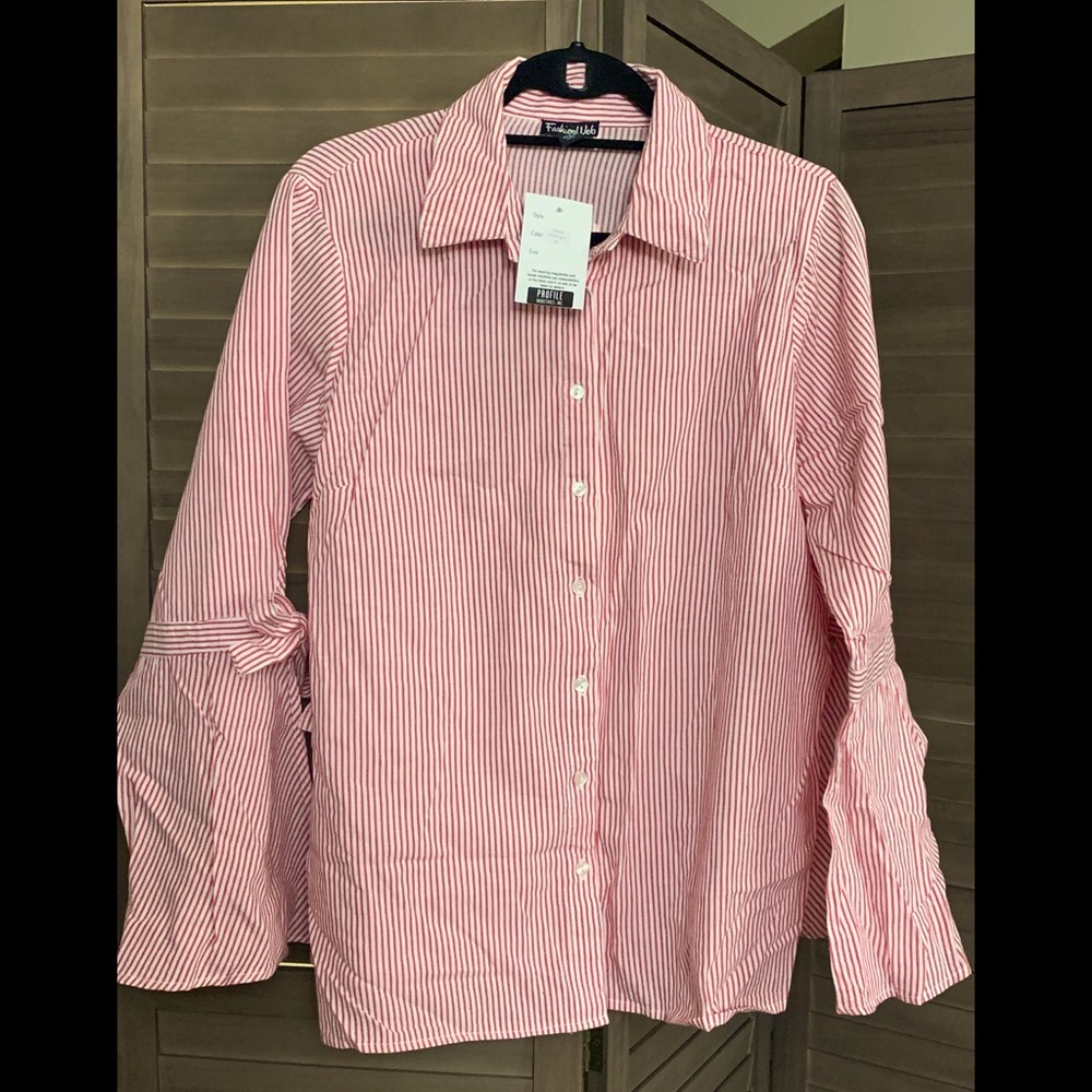 Striped Button Down Oxford Shirt NWT